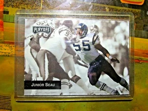 Chargers 1993 playoff Junior Seau #6 HOF - Picture 1 of 1