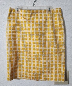Talbots Rock Gr. 2 zierlich gelb-weiß kariert Business Bleistift gefüttert - Bild 1 von 6