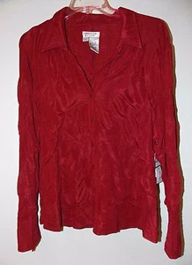 NWT Dress-U-II By Sharon Elegant 4-way stretch Career Blouse,1X,2X,3X - Picture 1 of 4