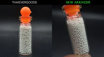 BOUTEILLE SAINTE SARIRA PRA TATH PIERRE BLANCHE SAKAYAMUNI BOUDDHA RELIQUES A... - Photo 1/4