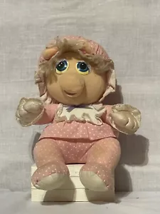 Vintage 1985 Hasbro Softies Baby Miss Piggy Plush Muppet Babies Jim Henson - Picture 1 of 10