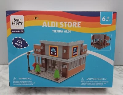 NEW 2024 ALDI Finds Bee Happy Aldi Store Building Bricks 212 Piece Set - Image 1 of 4