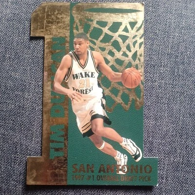 1997 Score Board Rookies Limited Edition #1 Die-Cut Tim Duncan Rookie RC HOF - Image 1 of 2