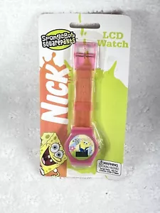 Spongebob Schwammkopf LCD Uhr 2006 Viacom Armbanduhr Neu in beschädigter Verpackung - Bild 1 von 5