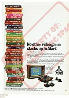 ATARI Wall Poster Vintage Retro Promo Video Game 011 - POSTER 20x30