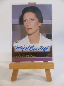 Scheda autografa film Star Trek In Motion A43 Majel Barrett Doctor Chapel - Foto 1 di 3