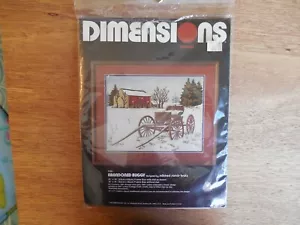 NUOVO! Kit ricamo crewel stampato dimensioni #1250 "Buggy abbandonato" 18x14 - Foto 1 di 3