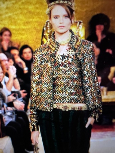 CHANEL 11A NUOVI BOTTONI GRIPOIX ORO MULTICOLORE PARIGI BISANZIO GIACCA FR38 40 $10K