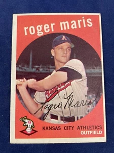 Roger Maris 1959 Topps #202 White Back New York Yankees - Picture 1 of 6