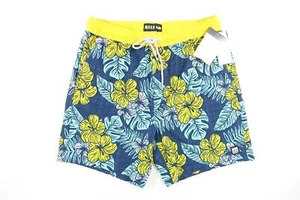 REEF SMALL 29-31 HAWAIIAN TROPICAL SURF SWIM TRUNKS SHORTS MENS NWT NEW - Picture 1 of 9