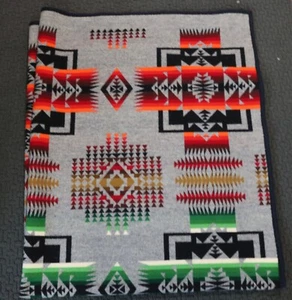 Pendleton Beaver State CHIEF JOSEPH Wool Blanket 63x78 Gray Reversible - Picture 1 of 5