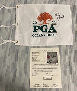 Phil Mickelson Signed 2021 PGA Championship Flag Ocean Course Autograph JSA LOA - Picture 1 of 5