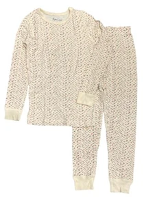 Skylar Luna Kids Organic Pajamas Long Sleeves Pants Set Speckles Print 2 NWT $38 - Picture 1 of 5