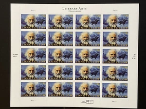 2007 sheet Henry Wadsworth Longfellow, Sc# 4124 - Picture 1 of 2