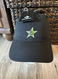Converse CONS 2000s Strapback Hat Cap Adjustable Black Canvas Skater Lifestyle - Picture 1 of 10