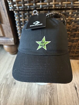 Gorra Converse CONS 2000s Correa Ajustable Negra Lona Patinador Estilo de Vida Foto 1 de 4