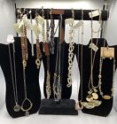 NEW W TAGS Jewelry Necklace Lot 15 ALL SIGNED Gold Tone Long Beaded Bulk Costume
