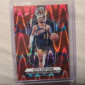 2023-24 Panini Mosaico Shai Gilgeous-Alexander Paralelo Rojo Sísmico Prizm SP/299 - Imagen 1 de 2