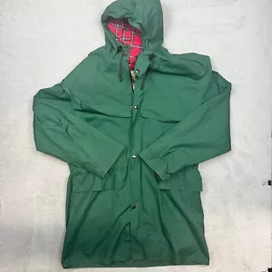 Vintage Genuine Australian Bushwear Coat Jacket Men XL Hooded Full Zip Green AU - Picture 1 of 9