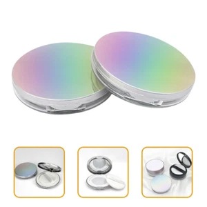 2 Pcs Powder Box Dusting Puff and Container Loose Containers with Travel - Picture 1 of 10