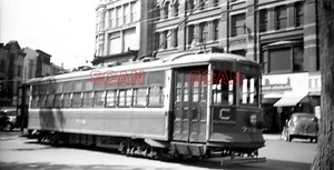 1F029 BLURRY NEGATIV / UVP 40er/50er Jahre WILKES-BARRE PA STREETCAR #754 - Bild 1 von 1