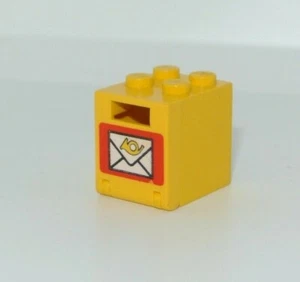 LEGO vintage : boîte courrier 2 x 2 x 2 - réf 4345apx1 - set 4554 7824 6374 6372 - Imagen 1 de 2