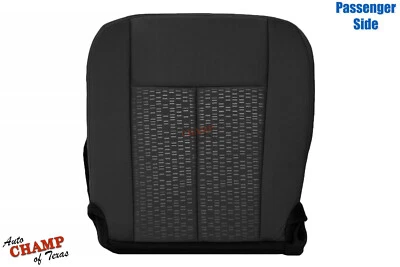 2015-2017 Ford Expedition XLT XLS - Passenger Side Bottom Cloth Seat Cover Black - Image 1 of 4