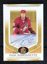 2020 SP Signature Edition Legends Gold Spectrum Foil Paul Bissonnette #162 Auto