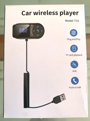 Audio for Phone Bluetooth Mini Car Wireless Player Digital USB - Image 1 of 3