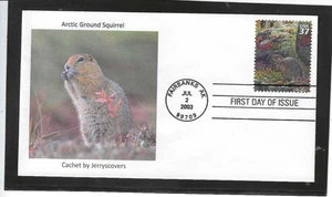 ARCTIC GROUND SQUIRREL FDC 2003 FAIRBANKS, ALASKA JERRY'S COVERS ONLY 1 MADE - Picture 1 of 1