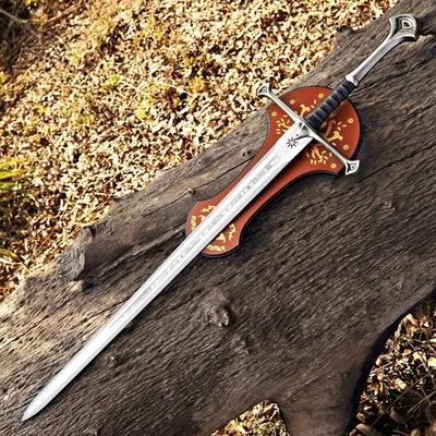 Réplica de espada del rey de 43" hecha a mano con placa de pared y vaina - regalo de exhibición Foto 1 de 4