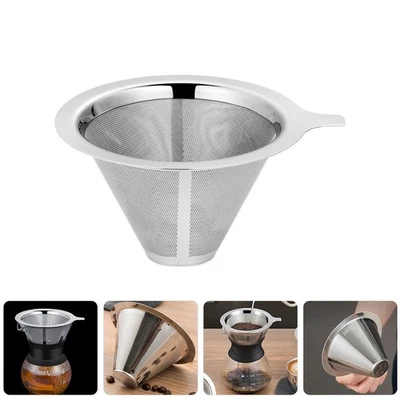 Stainless Steel Coffee Filter, Reusable, for Pouring Over Coffee Filters, - Image 1 of 4
