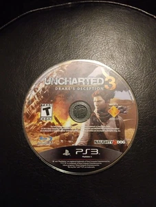 Uncharted 3 Drake's Deception Ps3 Game Disc Only Tested Working - Picture 1 of 2