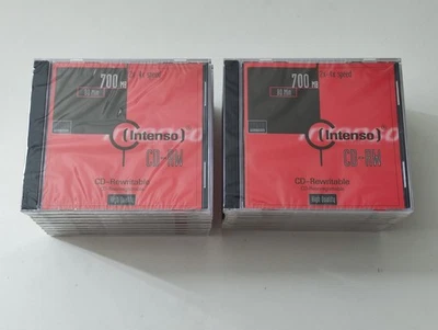 19x CD-RW 4x 700MB Rohlinge 18 Stück Jewel Case Intenso - Bild 1 von 2