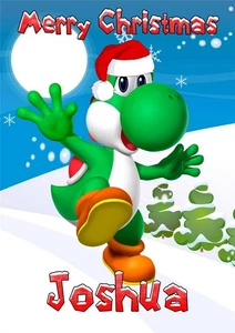 CARTOLINA DI NATALE YOSHI PERSONALIZZATA - Foto 1 di 3