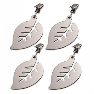 4 Pcs Tablecloth Weights Clip On Leaves Shaped - Picture 1 of 2