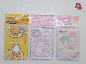 SANRIO Porta tessere Card File Case Gudetama My Melody Little Twin Stars - Picture 1 of 10
