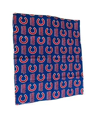 MLB CHICAGO CUBS LOGO Fabric Cotton 1 Yard, *New* - Image 1 of 3