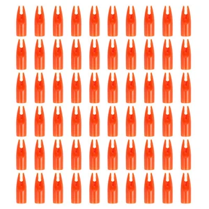 Arco Tiro Flechas Culatines 7mm, 60uds Plástico Pegamento Flecha Culatín Naranja - Imagen 1 de 3