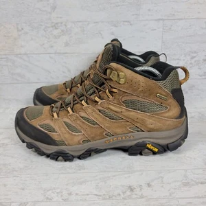 Merrell Moab 3 Botas de Senderismo para Hombres Talla 10.5 Marrón Tierra Medio WP Impermeables J035839 - Imagen 1 de 11