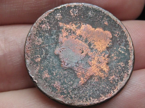 1835-1839 Matron Head Modified Large Cent Penny Cover
