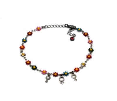 Fußkette Venus Mars Sommer flower Blumen Symbole Cuckold Wifesharing Swinger Hot - Bild 1 von 4