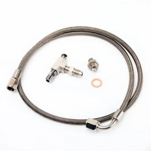 Kit de línea de alimentación de aceite turbo tipo dinámico TRITDT se adapta a Garrett T2 T25 T28 4 AN 100 cm - Imagen 1 de 2