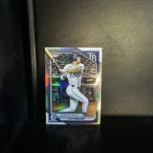 2024 Bowman Draft Chrome Refractor BDC-73 Theo Gillen Tampa Bay Rays +Paper Base - Picture 1 of 4