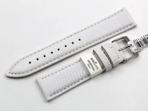 Watch Band Cinturino Morellato Lucertola Africana Bianco Fibbia Acciaio NUOVO - Bild 1 von 4