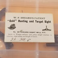 W.f. Sheard Marbles 35b Front Sights Smith Wesson .32 Hand Ejector 6 Target