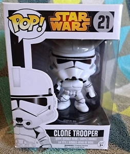 Clone Trooper Pop 21 - Star Wars Funko Pop! Vinyl 2015 Vaulted - Protector - Picture 1 of 14