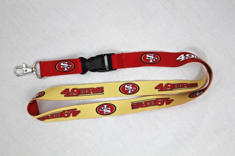 USA SHIP SF San Francisco 49ers Lanyard ID Badge Holder Breakaway Clip Keychain Cover