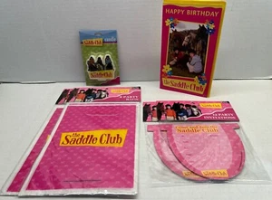~ Saddle Club HORSE PARTY SET Invites Lolly Bags Card Candle 2004 Crawford - Picture 1 of 7