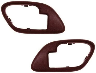 1995-1998 Chevy GMC Truck For Inside Door Handle Bezels Pair 95-99 Suburban Red Foto 1 de 4